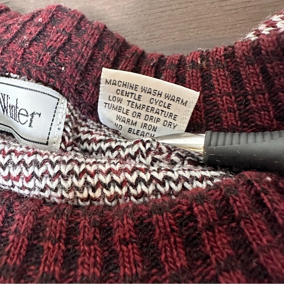 Vintage 80s Rob Winter Sweater Men’s 2XL Fair Isle Pullover Ski Cable Knit - Picture 12 of 12